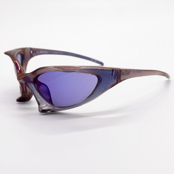NEW BALENCIAGA SUNGLASSES BB0352S 002 PURPLE UNISEX EYEWEAR